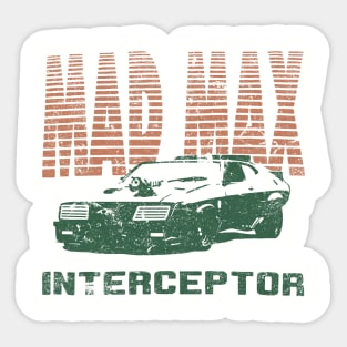 Black Car Ford Falcon V8 The Pursuit Special Interceptor from the movie Mad Max Sticker